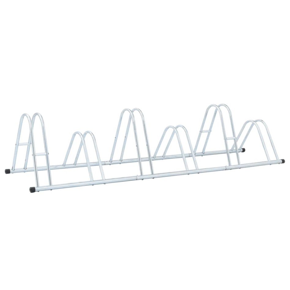 Soporte para 6 bicicletas suelo independiente acero