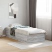 Estructura de cama madera de ingeniería gris Sonoma 75x190 cm