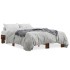 Estructura cama madera ingeniería metal roble ahumado