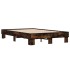 Estructura cama madera ingeniería metal roble ahumado