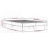 Estructura cama madera ingeniería metal marrón roble 120x200