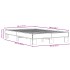 Estructura cama madera ingeniería metal marrón roble 120x200