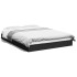 Estructura de cama madera de ingeniería negra 120x200