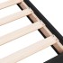Estructura de cama madera de ingeniería negra 120x200