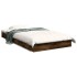 Estructura de cama sin colchón madera roble ahumado 100x200