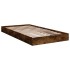 Estructura de cama sin colchón madera roble ahumado 100x200