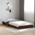 Estructura de cama sin colchón madera marrón roble 100x200
