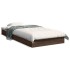 Estructura de cama sin colchón madera marrón roble 75x190