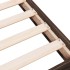 Estructura de cama sin colchón madera marrón roble 75x190