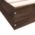 Estructura de cama sin colchón madera marrón roble 75x190