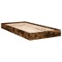 Estructura cama sin colchón madera roble ahumado 75x190