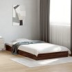 Estructura de cama sin colchón madera marrón roble 90x190 cm