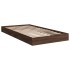 Estructura de cama sin colchón madera marrón roble 90x190