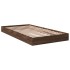 Estructura de cama sin colchón madera marrón roble 90x190