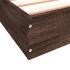 Estructura de cama sin colchón madera marrón roble 90x190