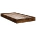 Estructura de cama sin colchón madera roble ahumado 90x190