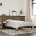 Estructura cama madera ingeniería metal roble humo 100x200