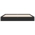 Estructura de cama madera de ingeniería negra 135x190