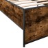 Estructura cama madera ingeniería metal roble humo 100x200