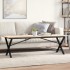 Patas de mesa de centro estructura X acero 140x30x43