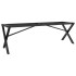 Patas de mesa de centro estructura X acero 140x30x43
