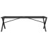 Patas de mesa de centro estructura X acero 140x30x43