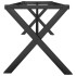 Patas de mesa de centro estructura X acero 140x30x43