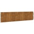 Bordes de césped acero corten flexible 10 piezas 25x103