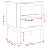 Mesita de noche FLORO madera maciza de pino gris 45x39x57