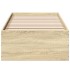 Estructura de cama madera de ingeniería roble Sonoma 90x190