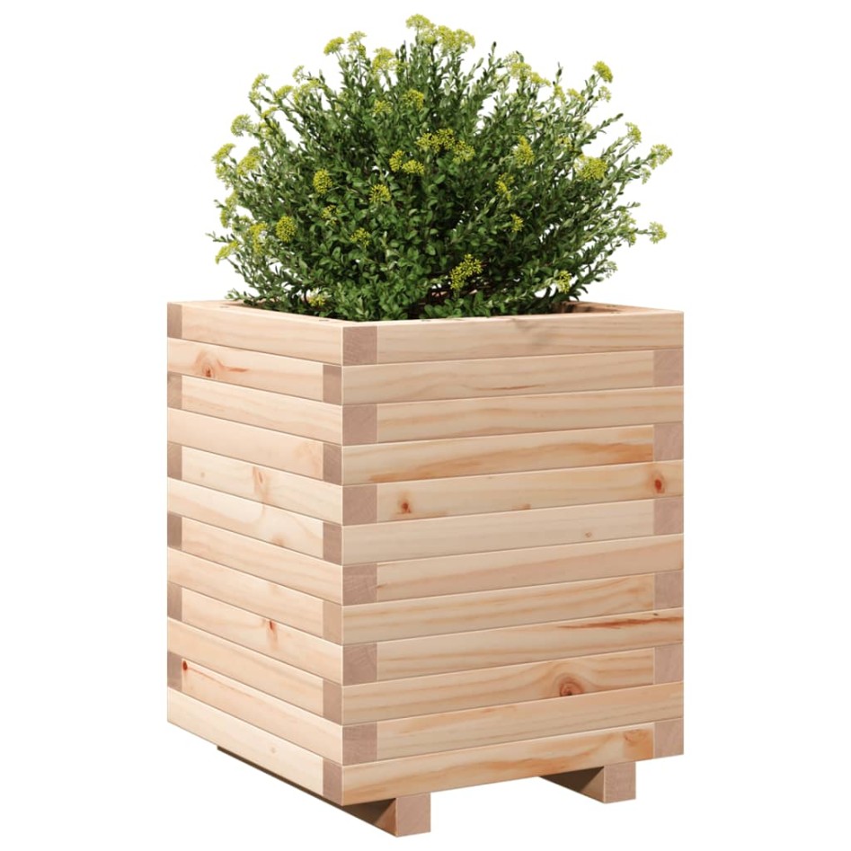Jardinera madera maciza de pino 40x40x49,5