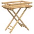 Mesa bandeja plegable bambú 60x40x68
