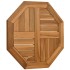 Tablero de mesa octogonal de madera maciza de teca 50x50x2,5
