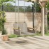 Banco columpio de ratán sintético gris 63x62x40