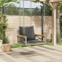 Banco columpio con cojines ratán sintético gris 63x62x40