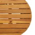 Mesa de jardín forma de tambor ratán sintético y madera