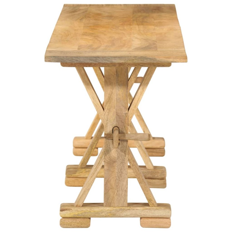 Banco de madera maciza de mango 160x35x45