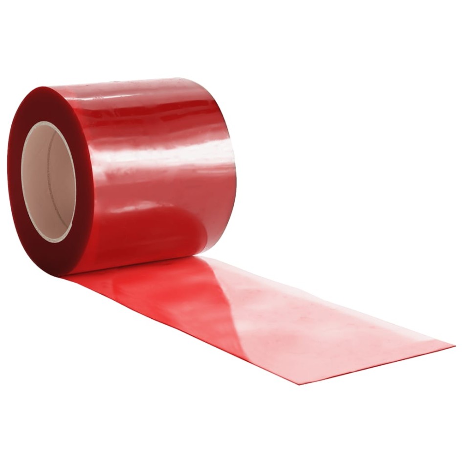 Tira de cortina para puertas PVC rojo 200x1,6 mm 25