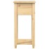 Mesa consola Corona madera maciza de pino 55x35x73
