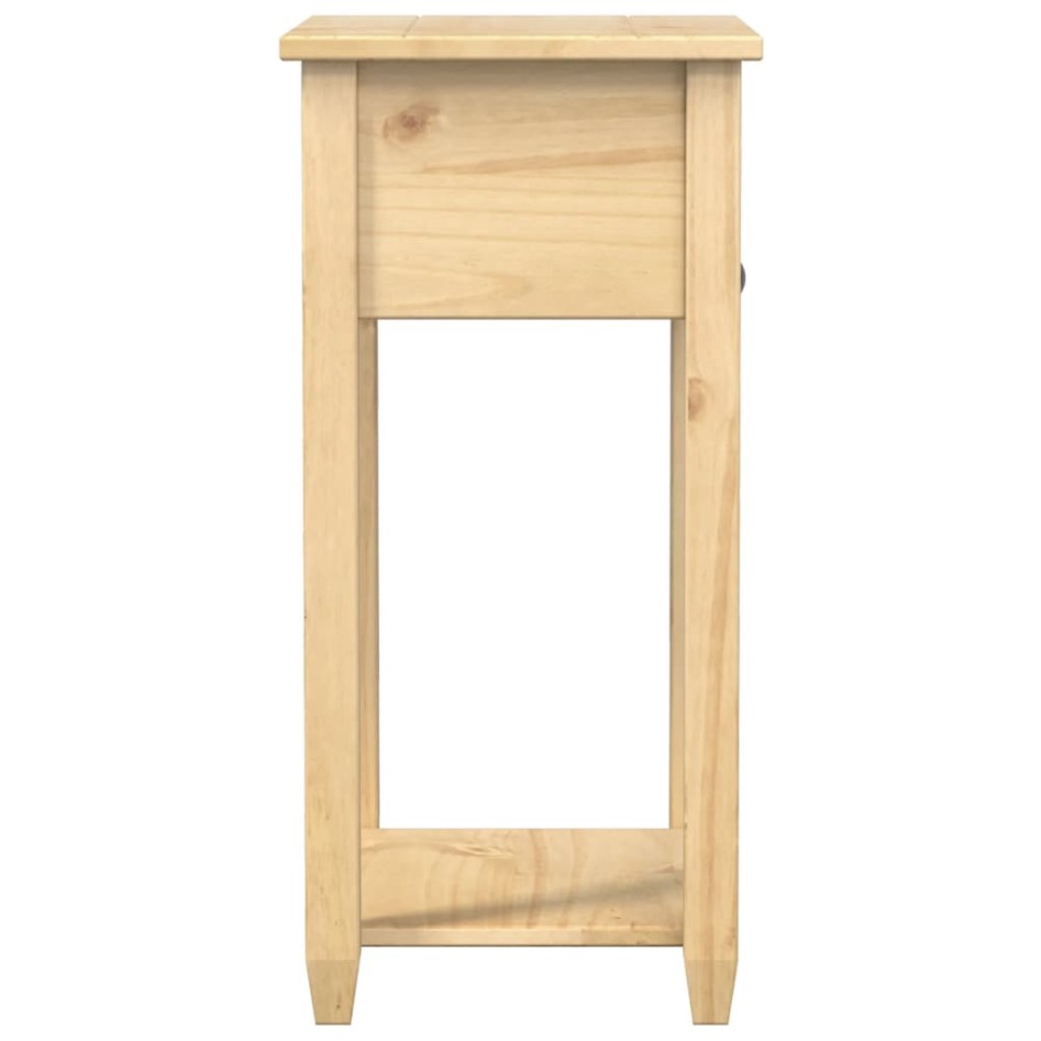 Mesa consola Corona madera maciza de pino 55x35x73