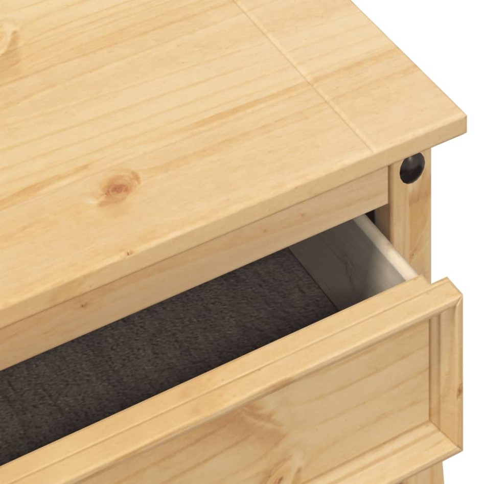 Mesa consola Corona madera maciza de pino 73x35x73