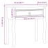 Mesa consola Corona madera maciza de pino 73x35x73