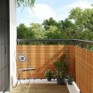 Toldo para balcón ratán sintético marrón claro 400x100 cm