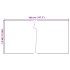 Toldo para balcón ratán sintético marrón claro 400x100