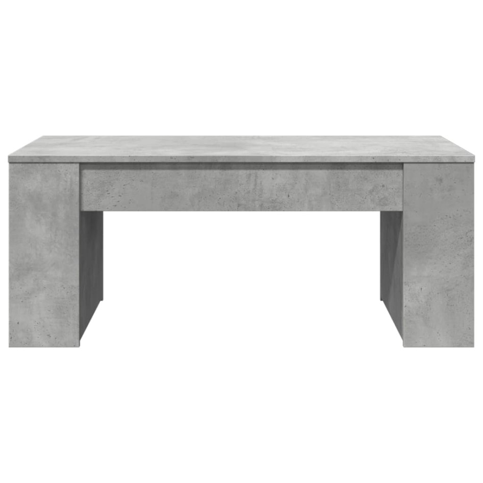 Mesa de centro madera de ingeniería gris hormigón 102x55x42