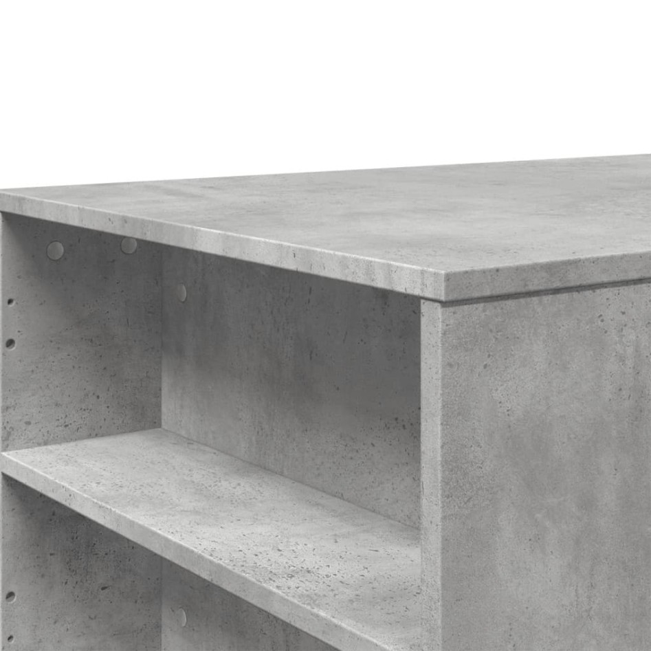 Mesa de centro madera de ingeniería gris hormigón 102x55x42