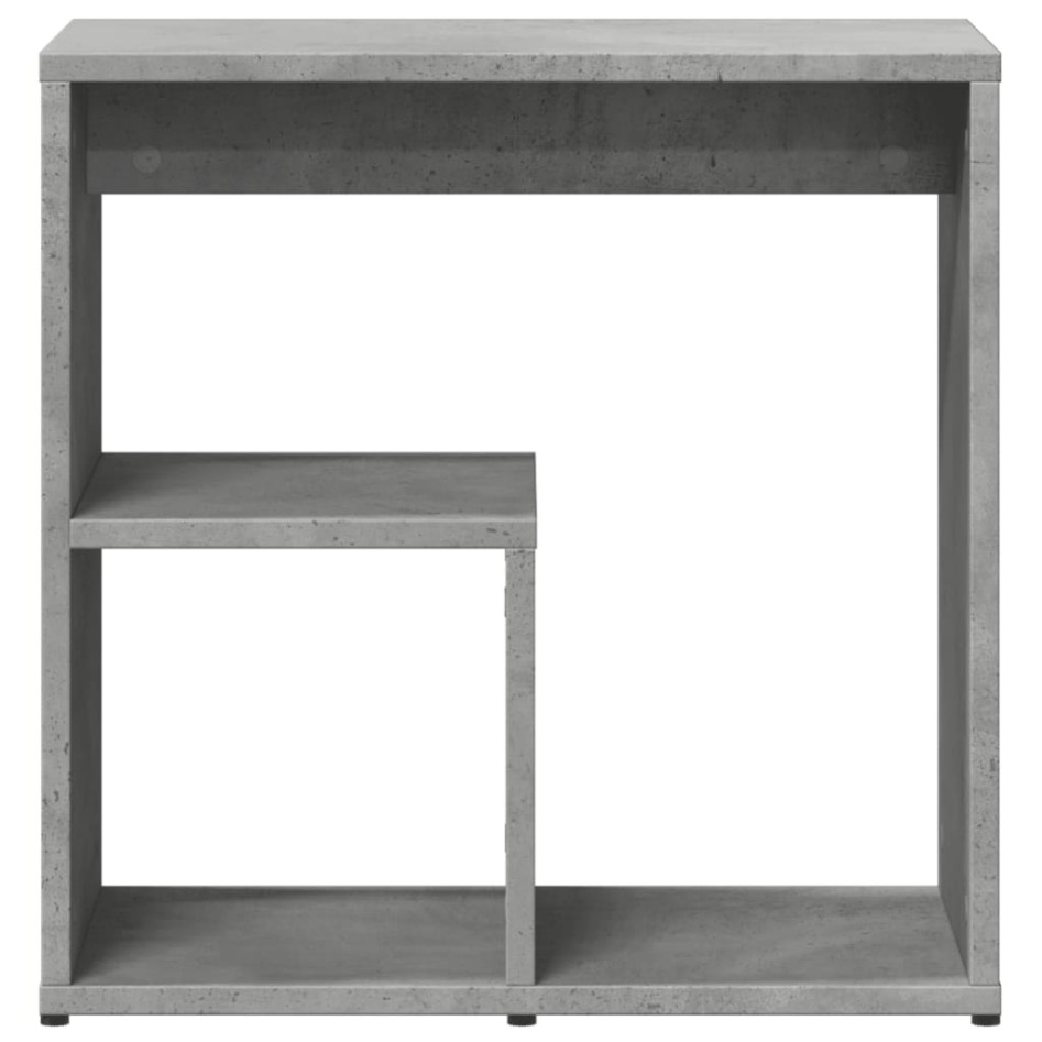 Mesa auxiliar 2 uds madera ingeniería gris hormigón 50x30x50