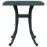 Mesa de jardín aluminio fundido verde 53x53x53