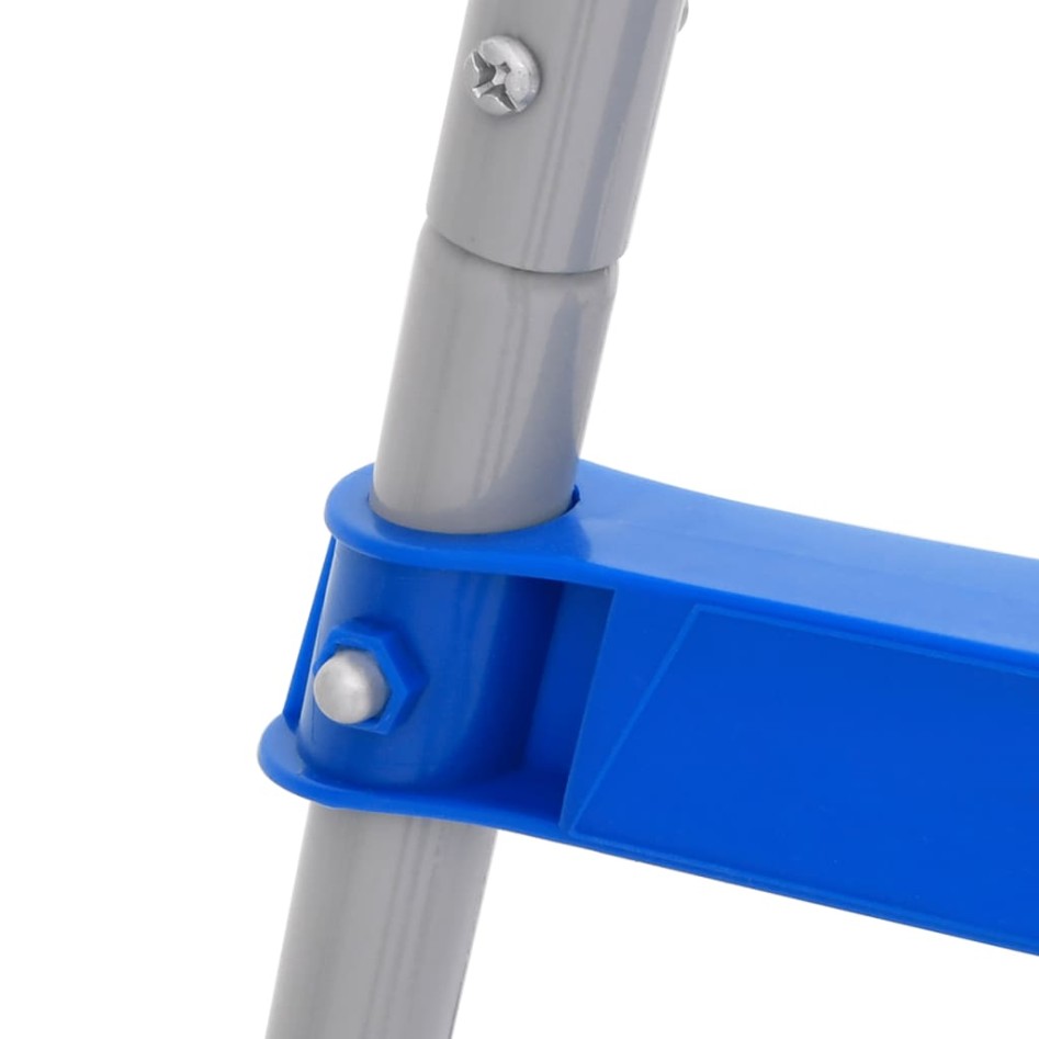 Escalera para piscina elevada acero y plástico 84