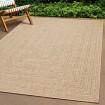 Alfombra ZIZUR apariencia de yute interior exterior 100x200 cm